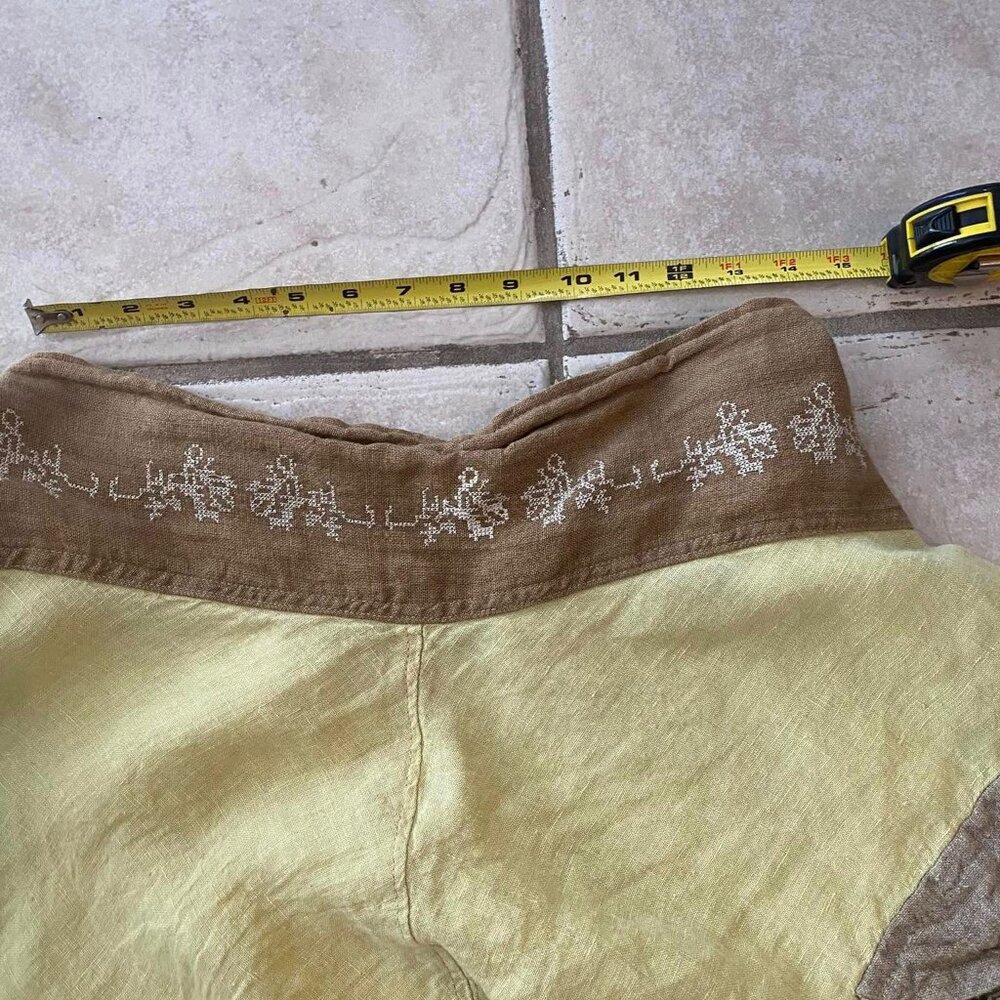 Magnolia Pearl Yellow and Brown Pants